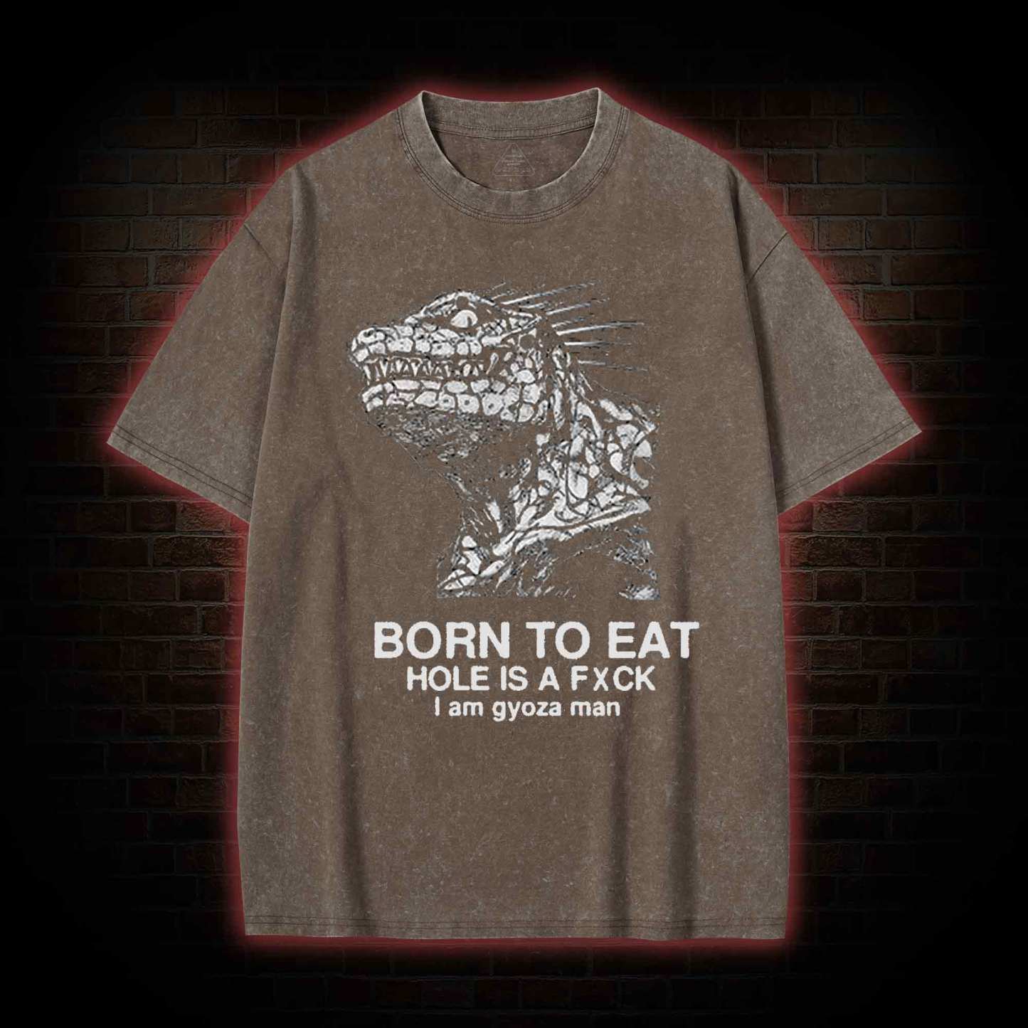 Born to Eat Washed T-shirt