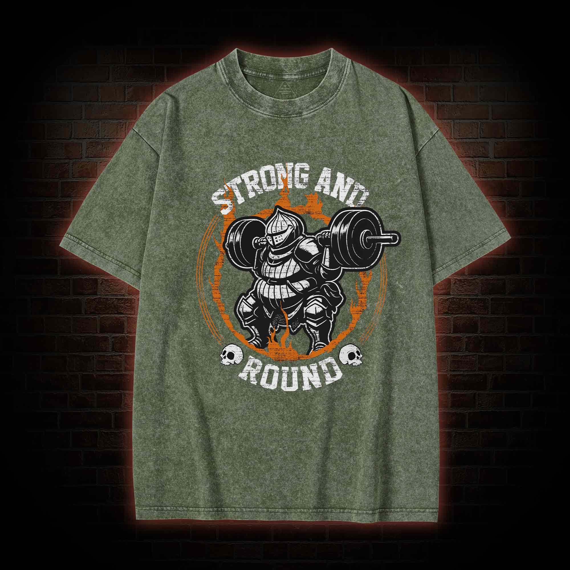 Strong and Round Washed T-shirt
