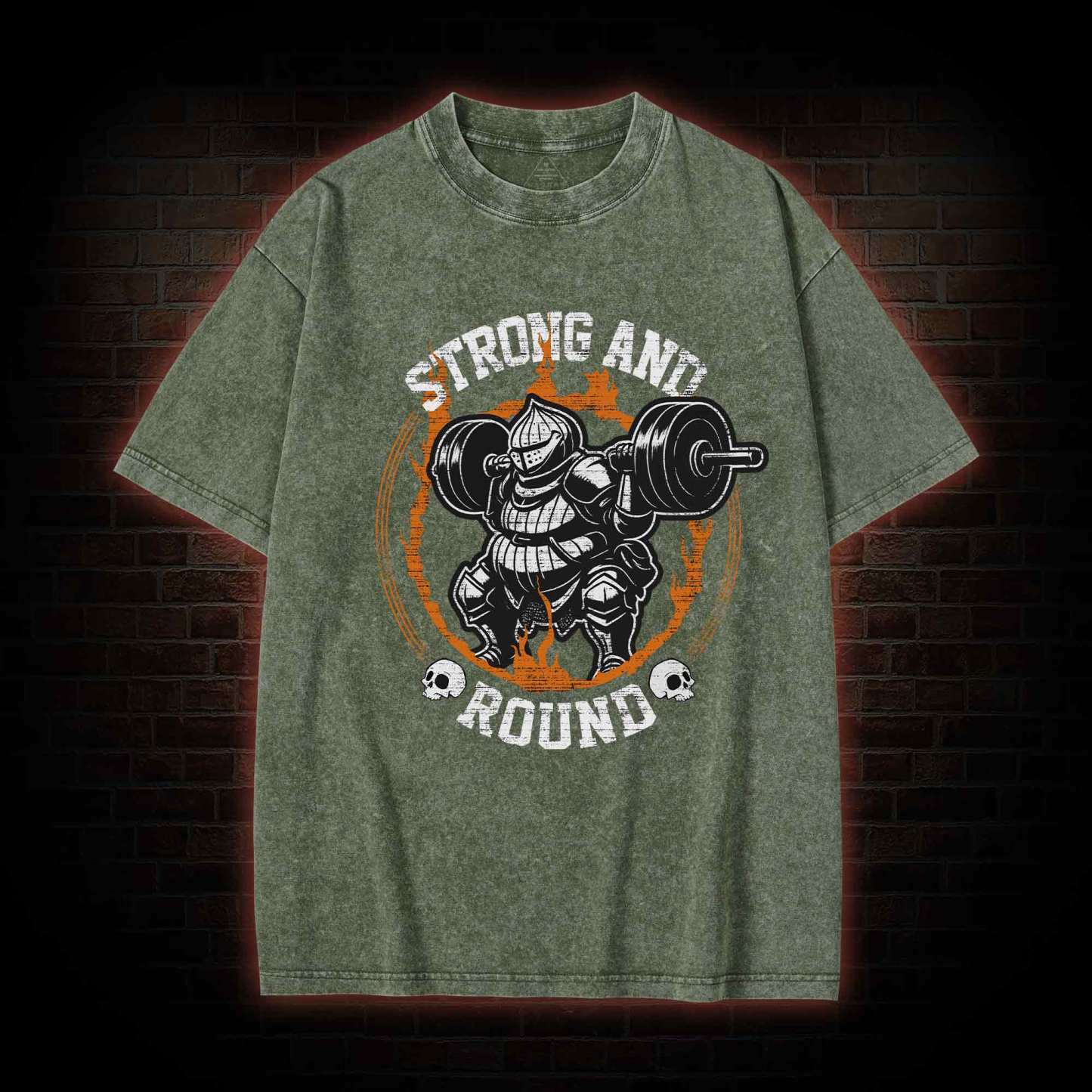 Strong and Round Washed T-shirt