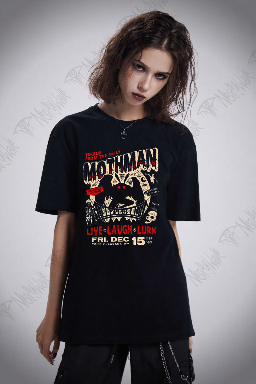 Mothman Live Laugh Lurk T-Shirt