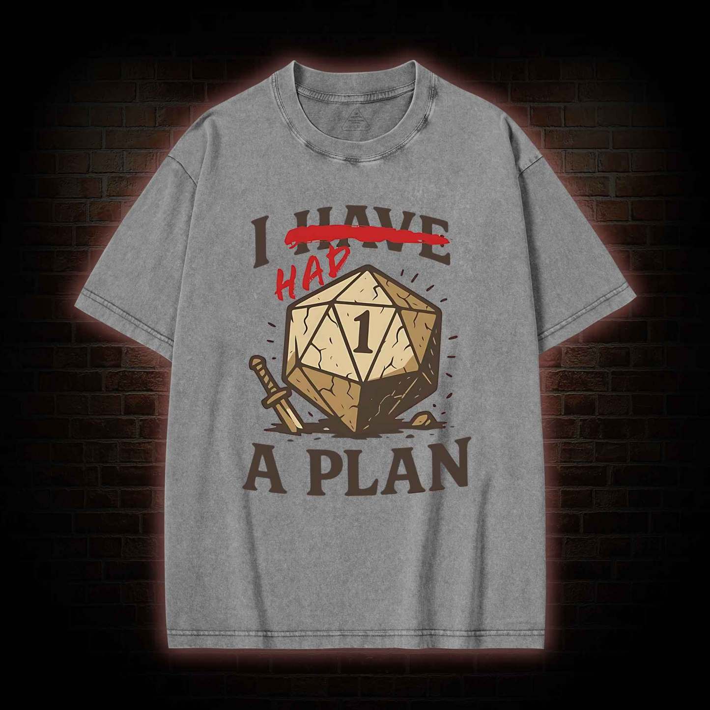 I Had a Plan Washed T-shirt