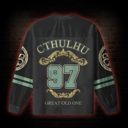 Cthulhu Gaze V-Neck Long Sleeve Jersey