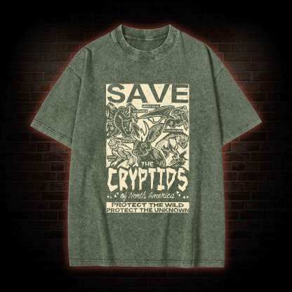 Save the Cryptids Washed T-shirt