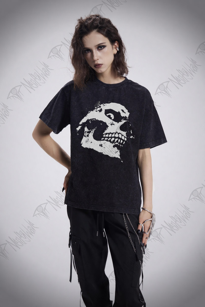 Retro Skull Washed T-shirt