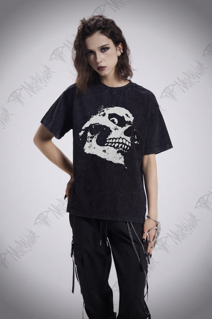 Retro Skull Washed T-shirt