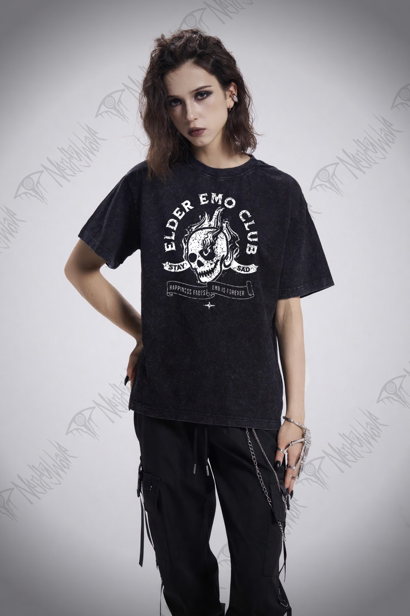 Elder Emo Club Washed T-shirt