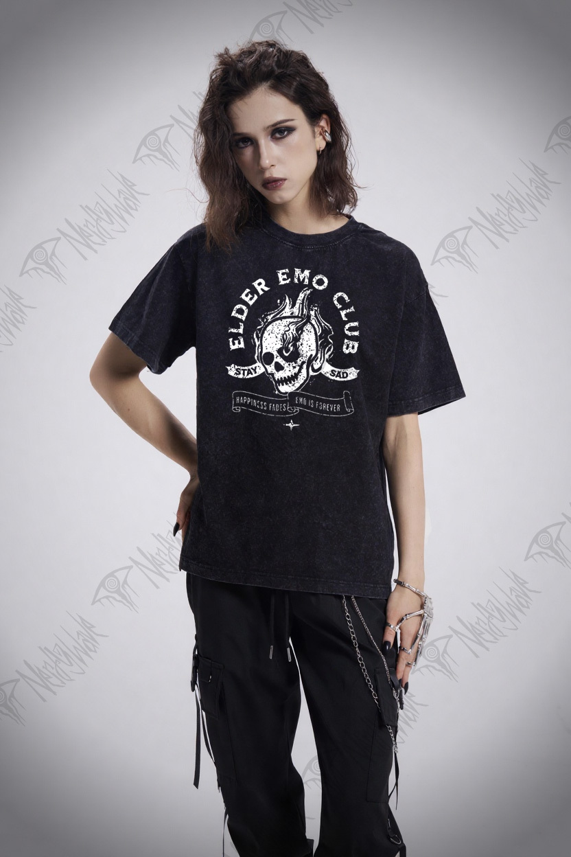 Elder Emo Club Washed T-shirt