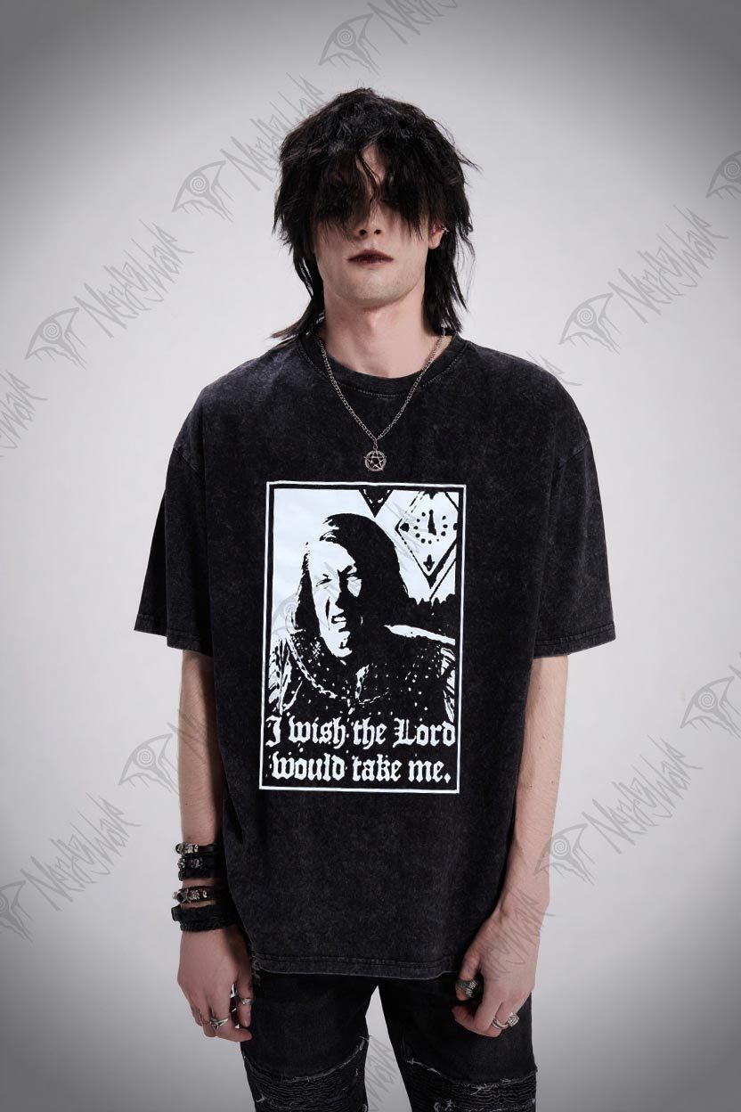 I Wish the Lord Would Take Me  Washed T-shirt