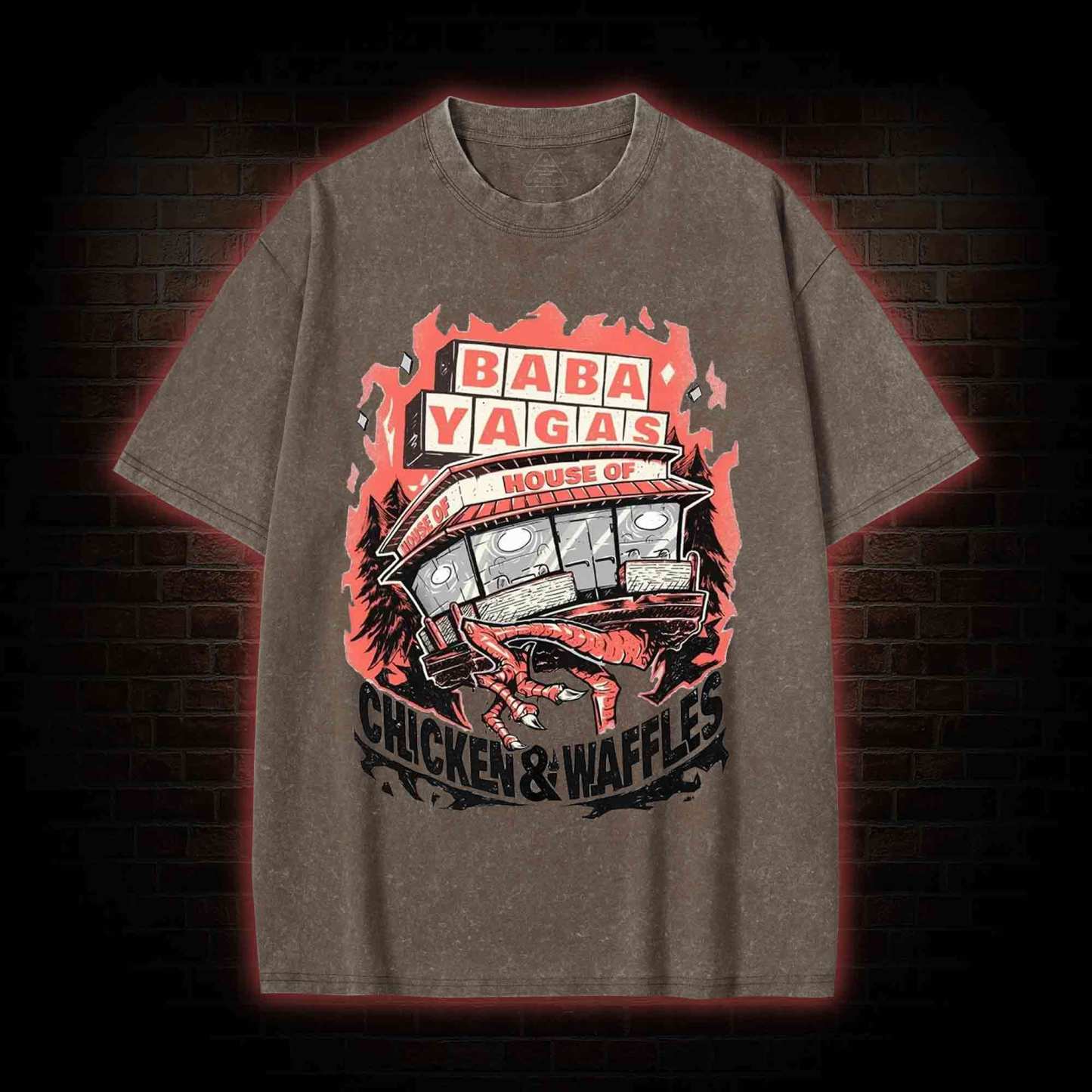 Chicken&Waffles Washed T-shirt