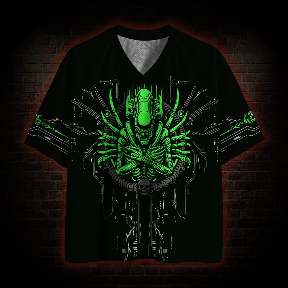 Alien in Space Horror Mesh Jersey