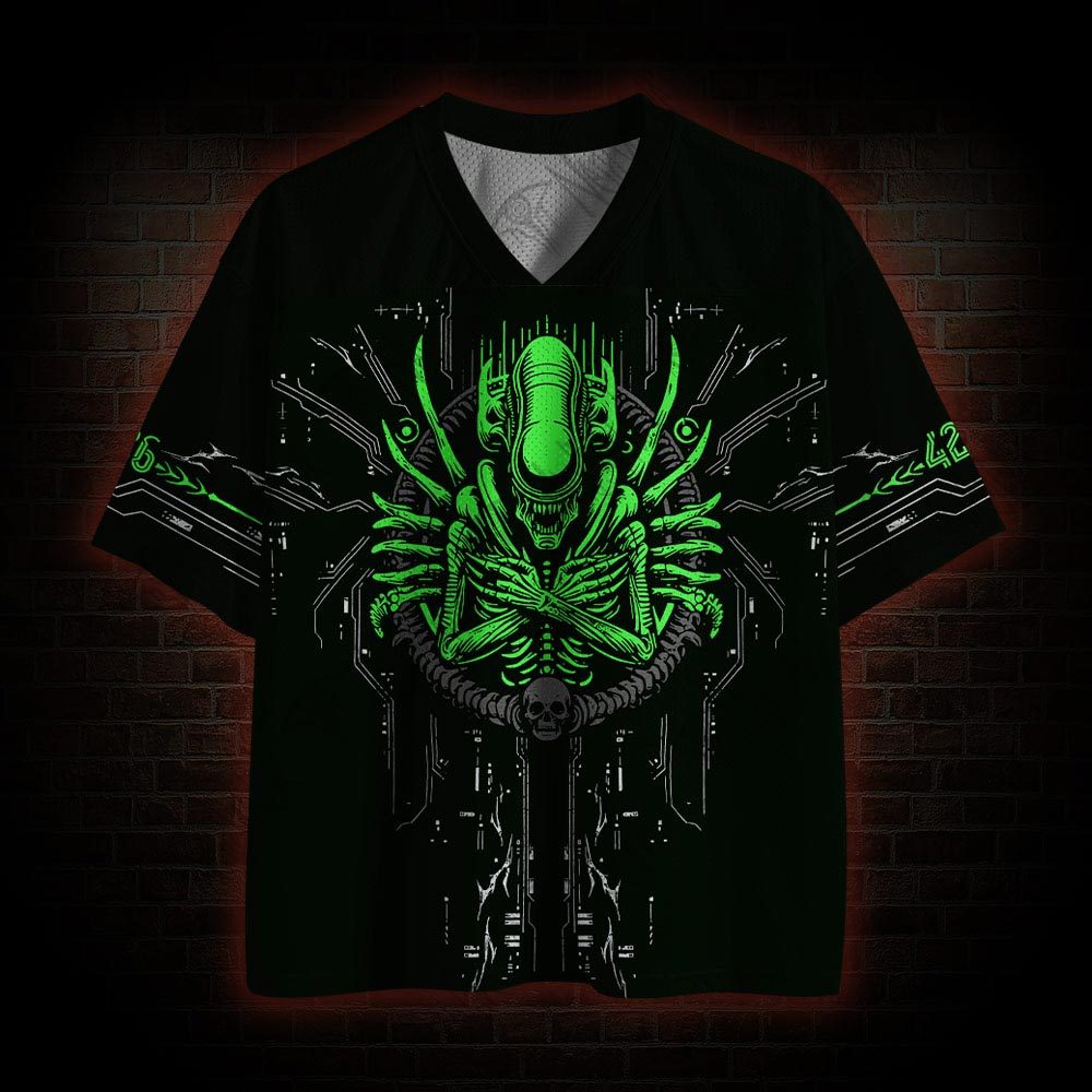 Alien in Space Horror Mesh Jersey
