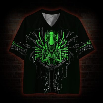 Alien in Space Horror Mesh Jersey