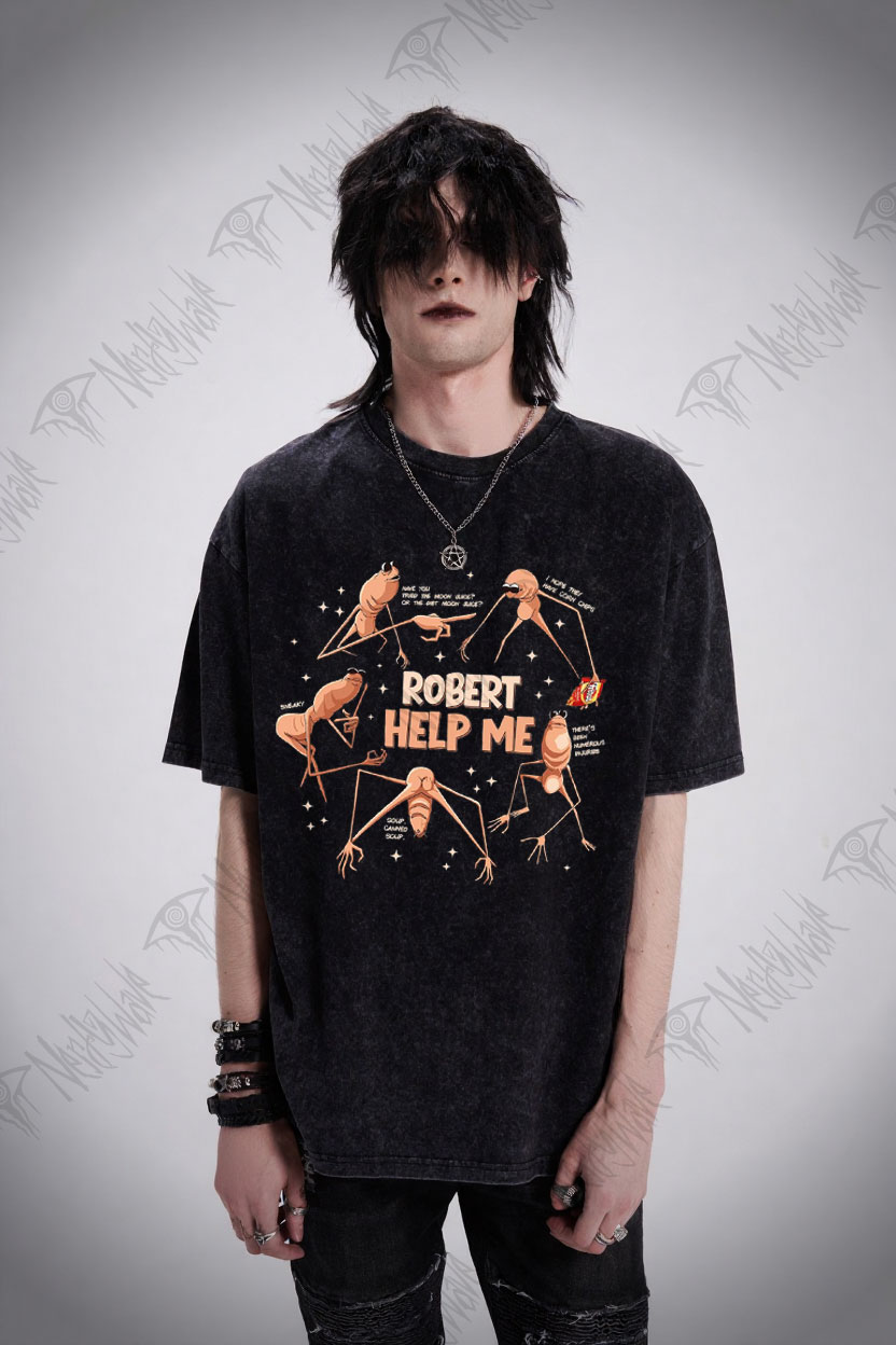 Robert Help Me Washed T-shirt