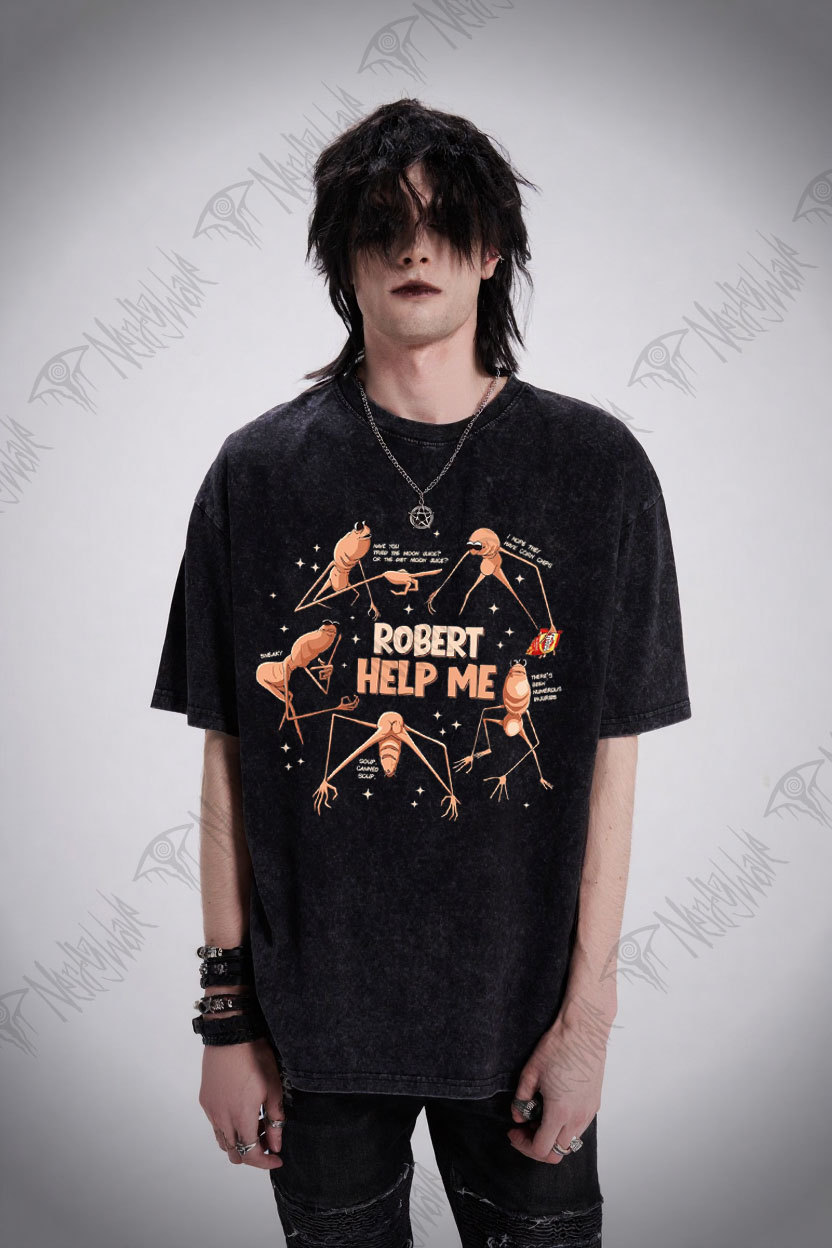 Robert Help Me Washed T-shirt