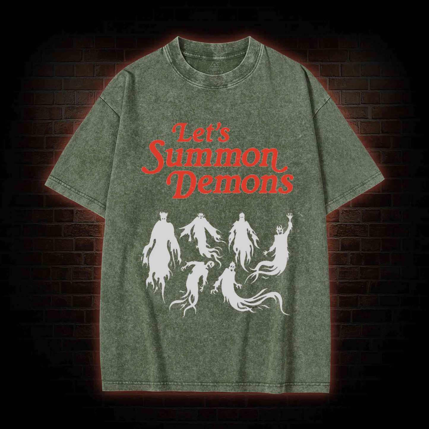 Let's Summon Demons Washed T-shirt