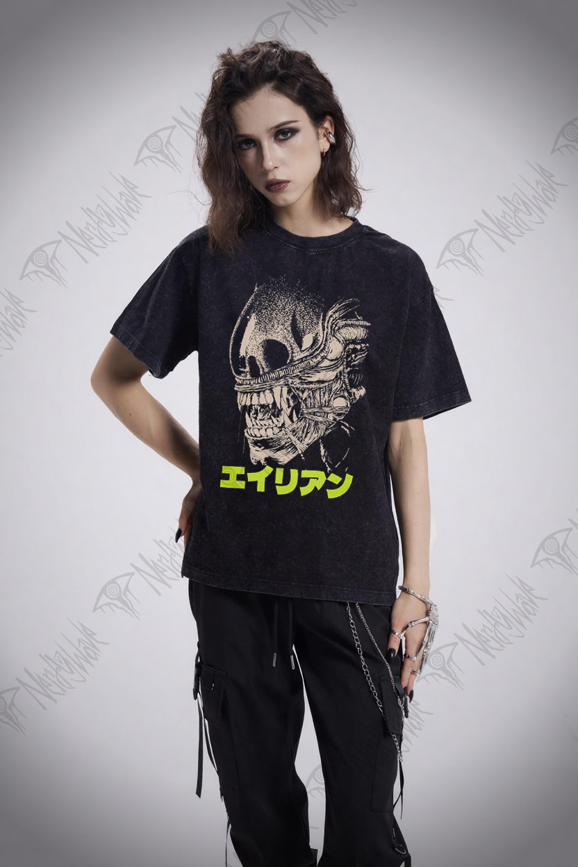 Alien Sci-fi Horror Washed T-shirt