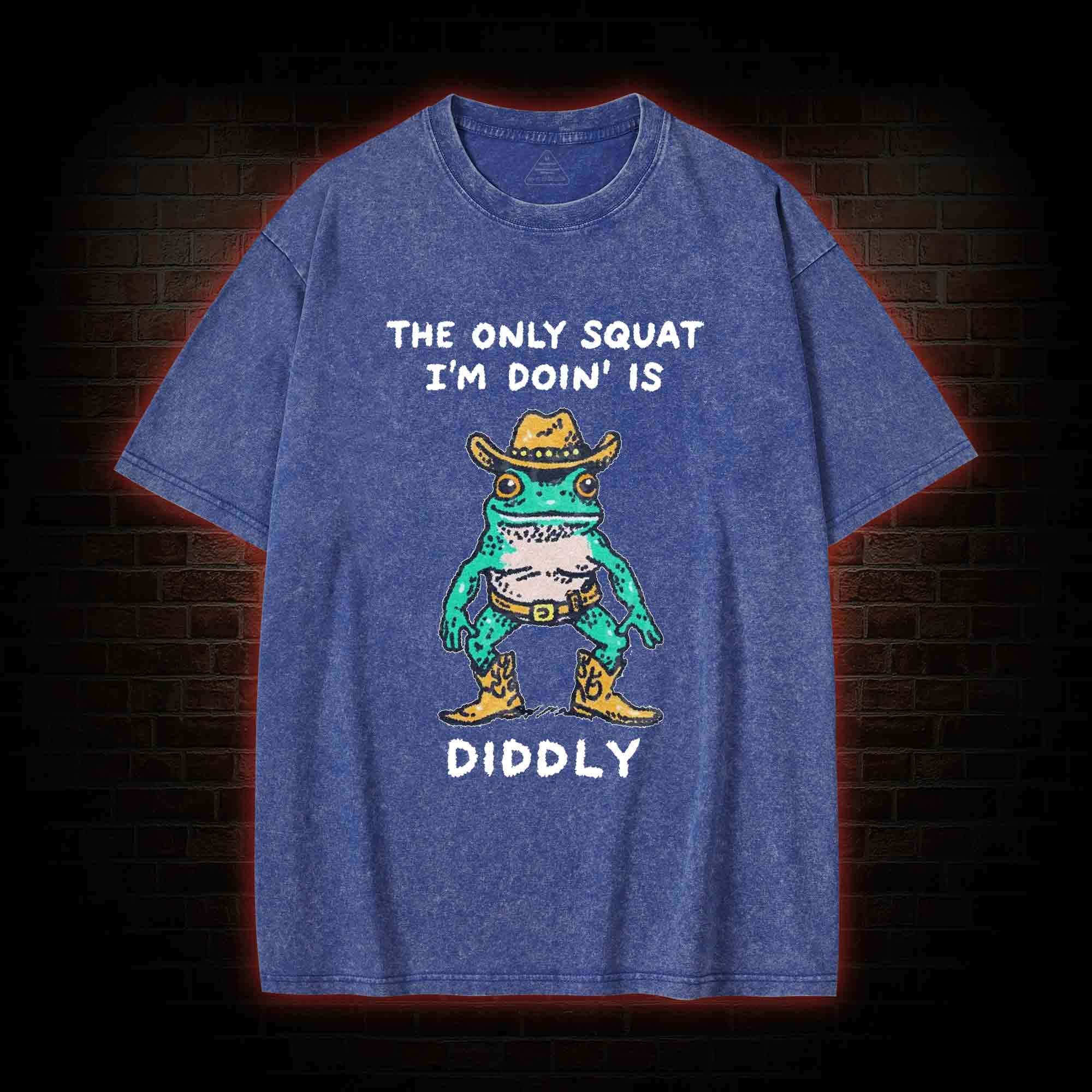 Cowboy Frog Washed T-shirt