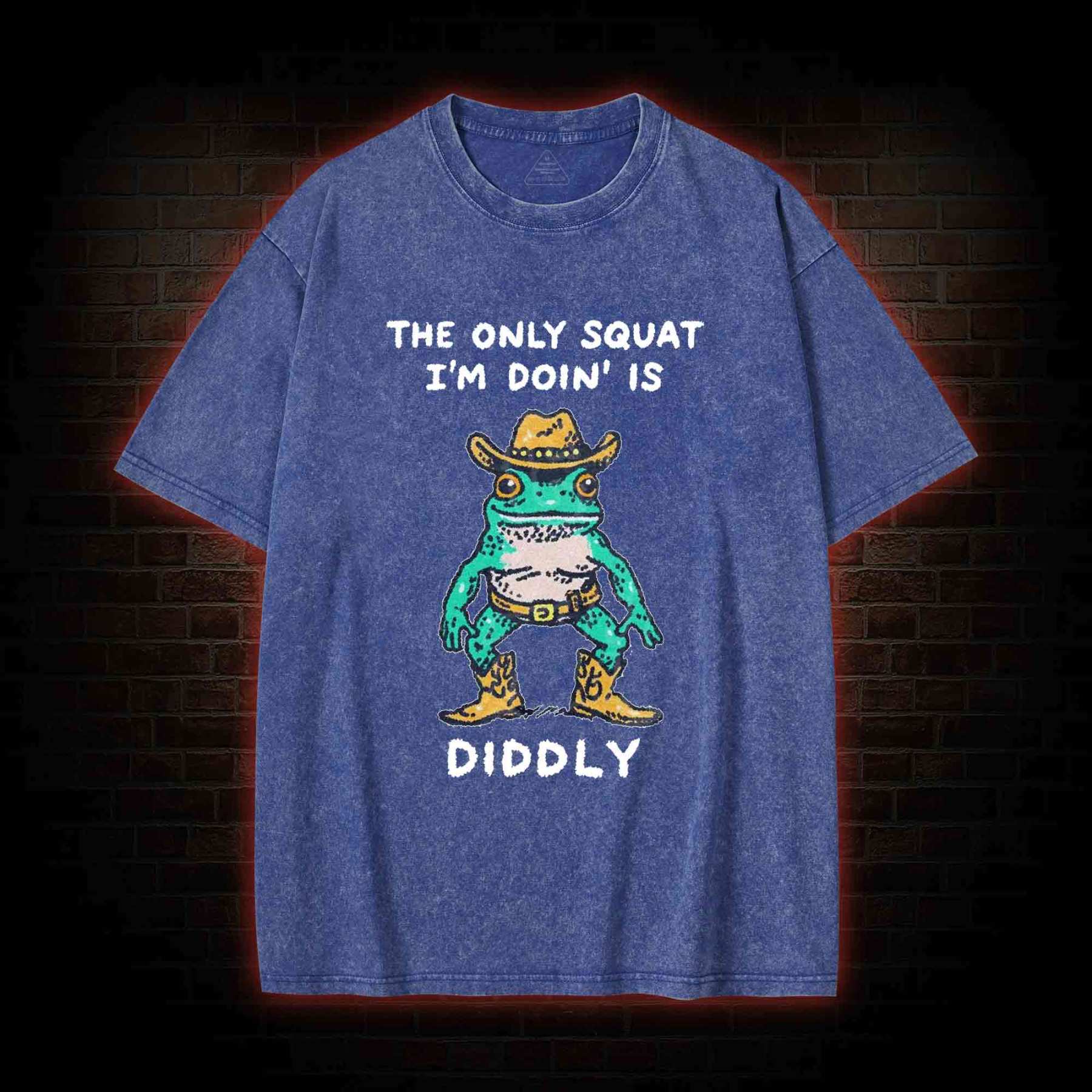 Cowboy Frog Washed T-shirt
