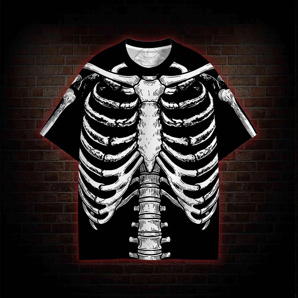 Human Skeleton All Over Print T-shirt