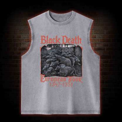 Vintage Black Death European Tour Washed Tank Top