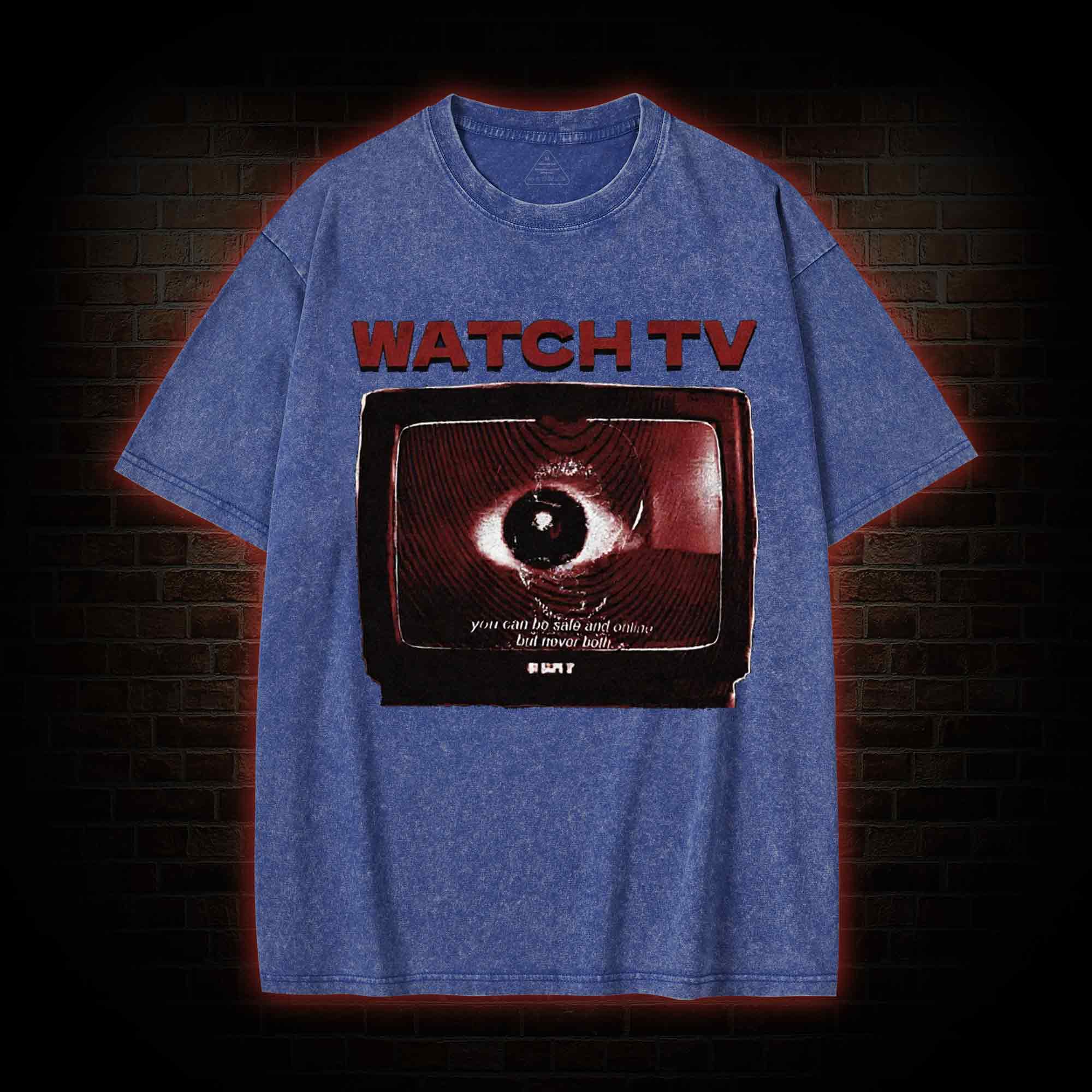 You Can be Safe & Online But Never Both Washed T-shirt