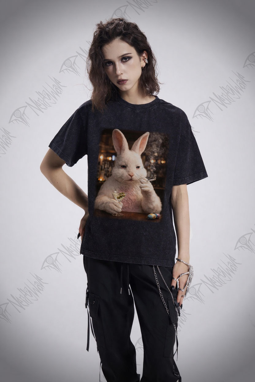 Unhinged Bunny Washed T-shirt