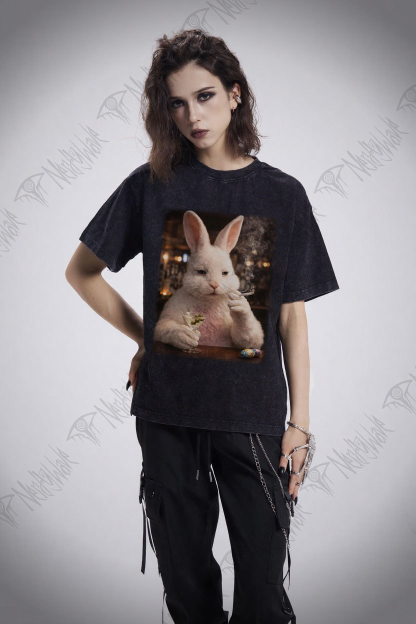 Unhinged Bunny Washed T-shirt