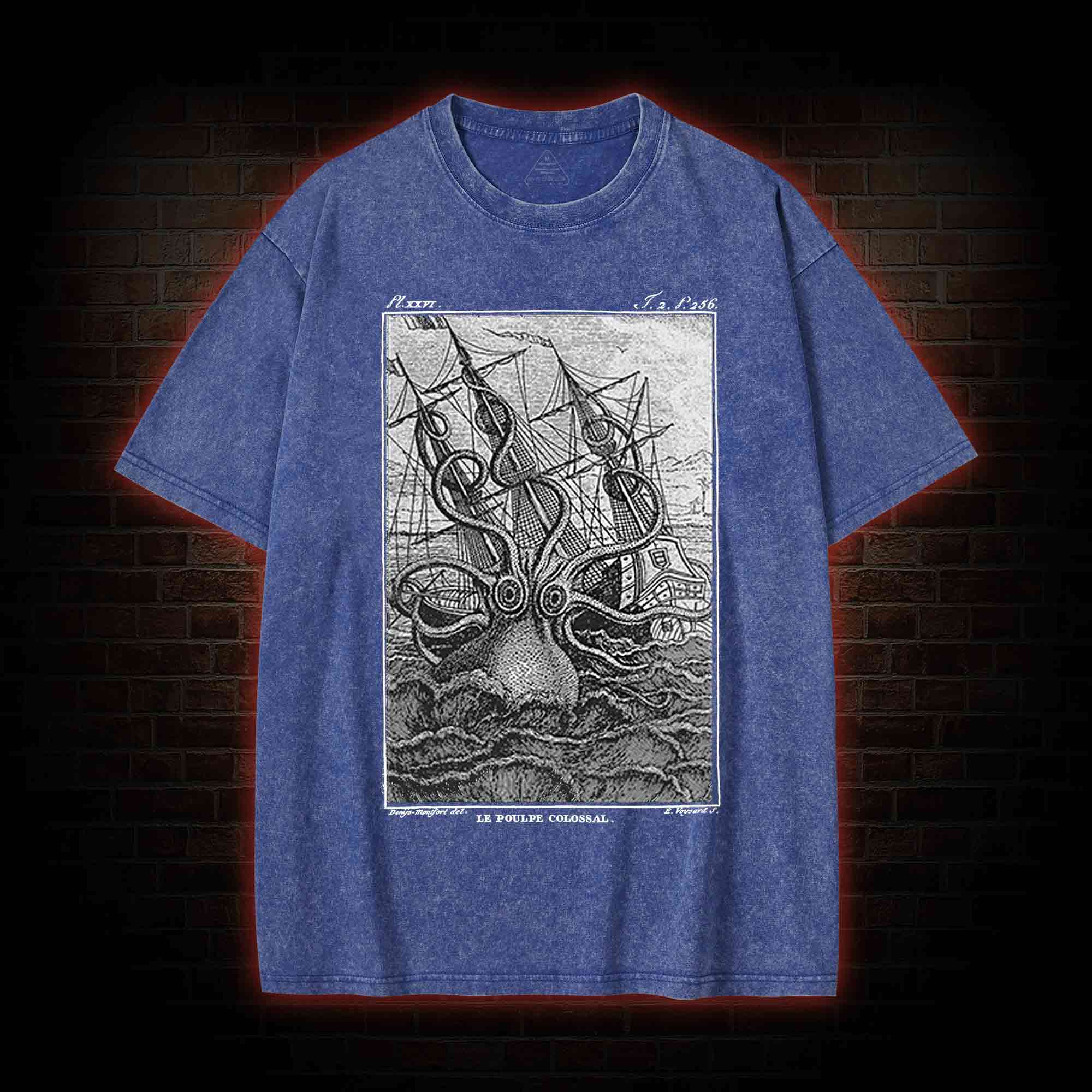 Giant Octopus Washed T-shirt