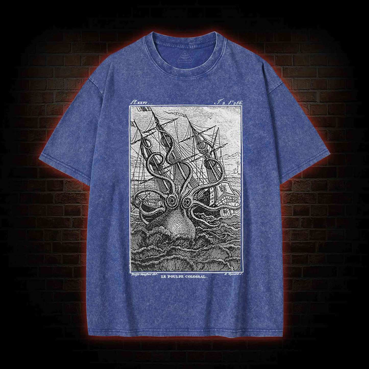 Giant Octopus Washed T-shirt