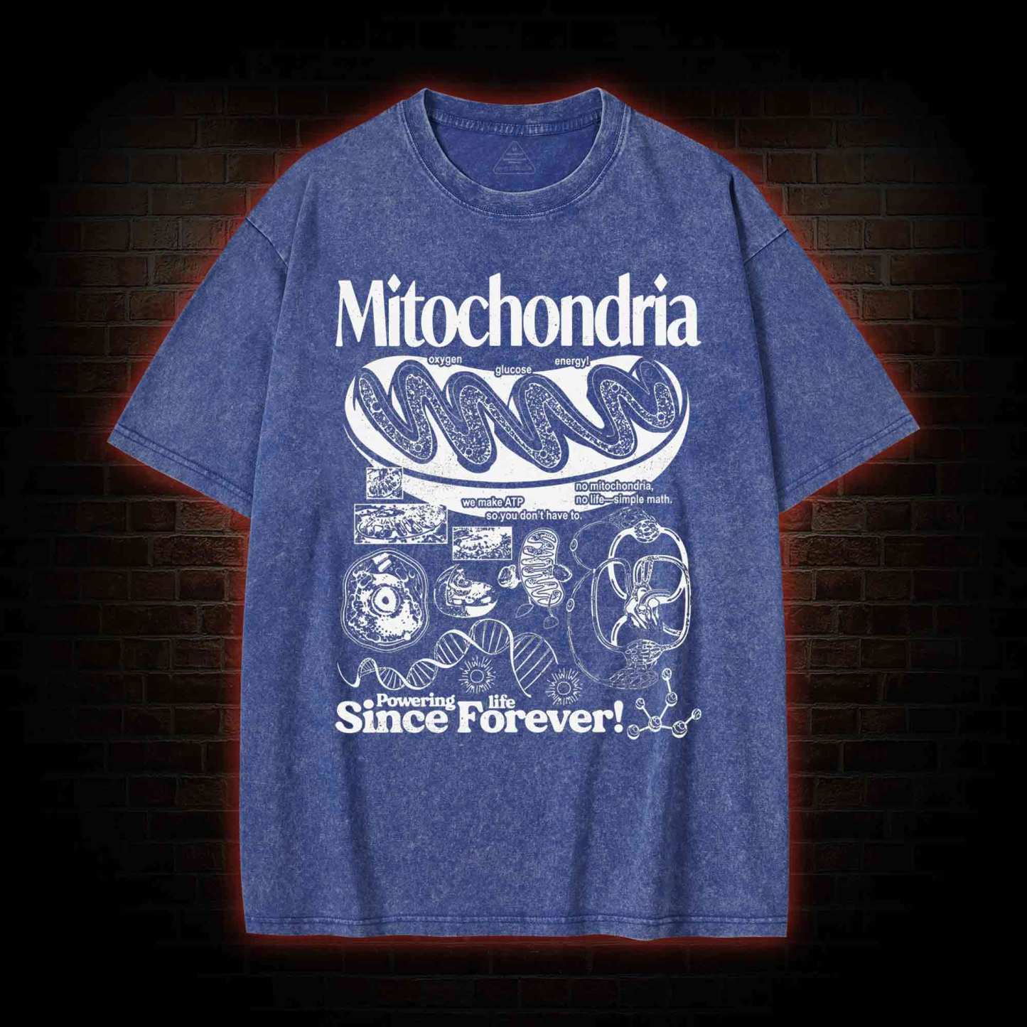 Mitochondria Vintage Washed T-shirt