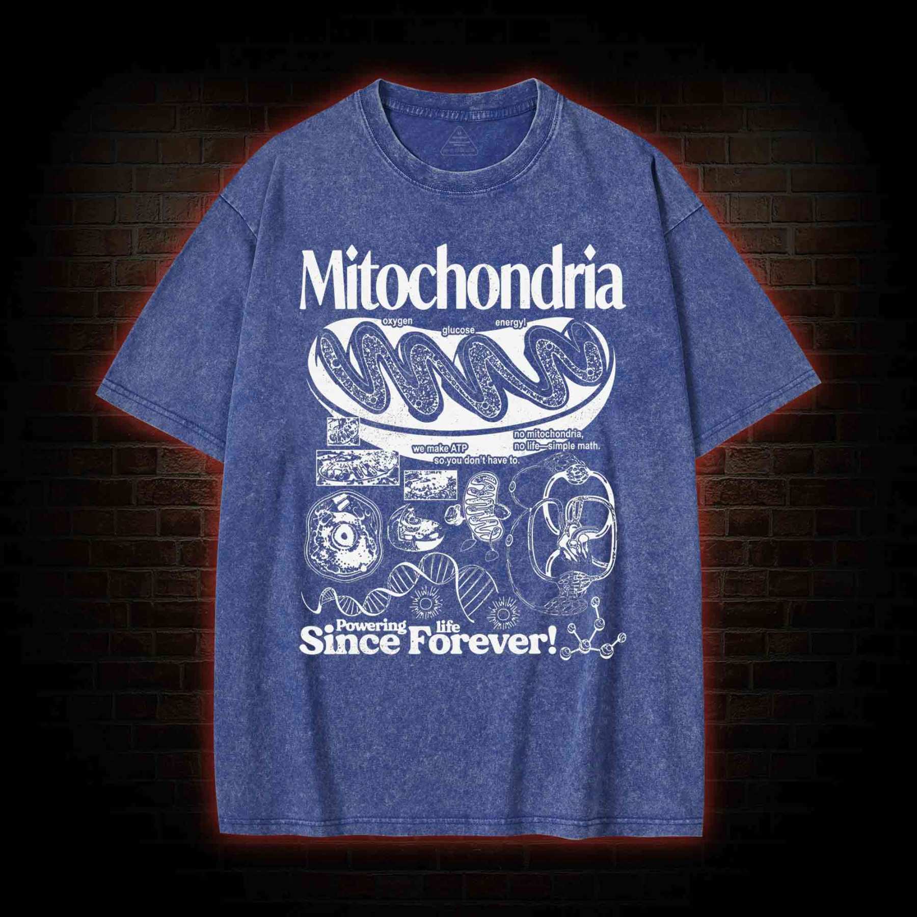 Mitochondria Vintage Washed T-shirt