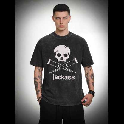 Skull Crutches Washed T-shirt