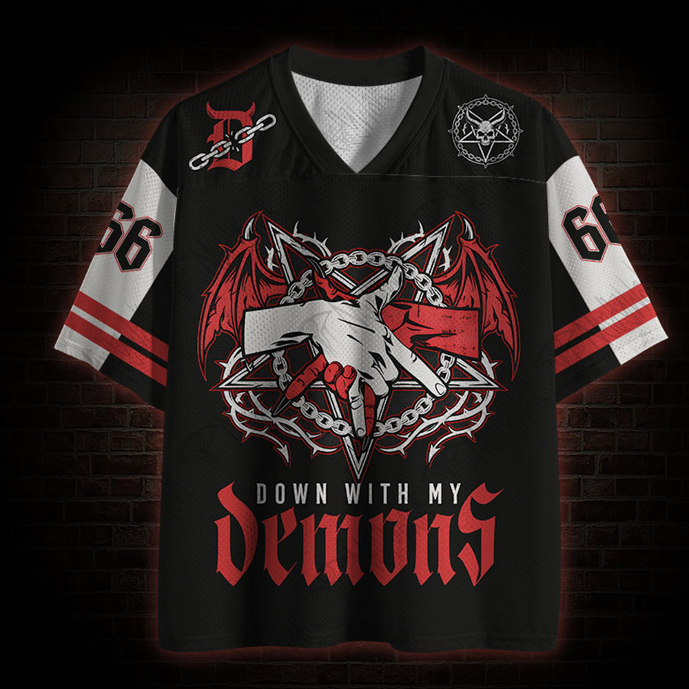 Down with My Demons Mesh Jersey