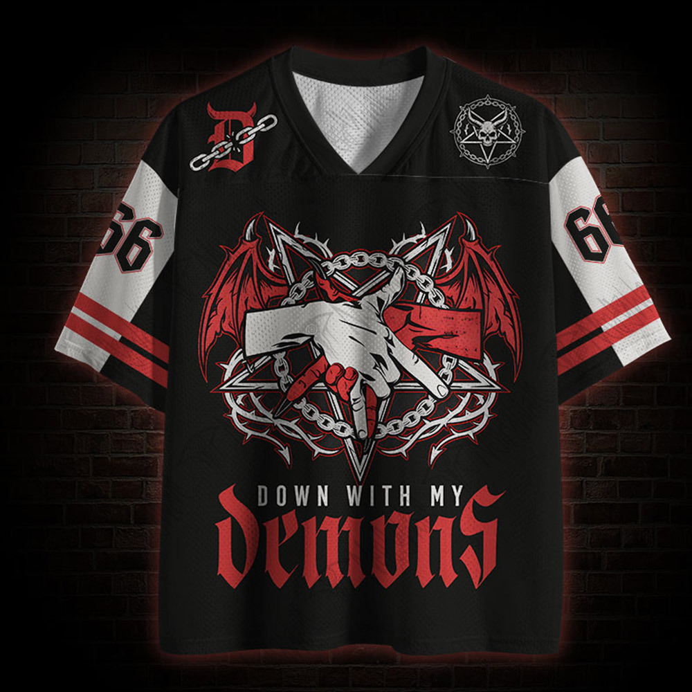 Down with My Demons Mesh Jersey