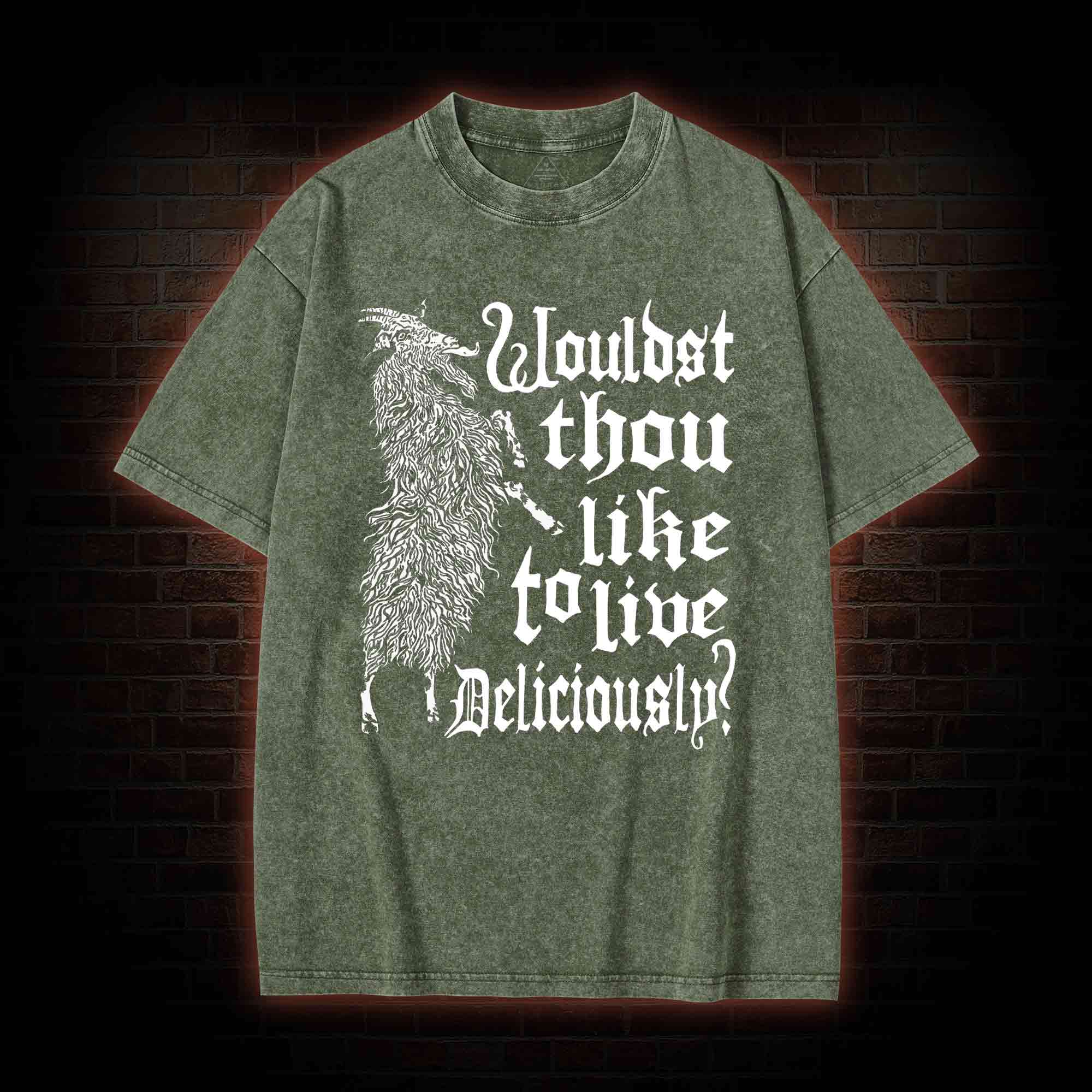 Live Deliciously Black Phillip T-shirt