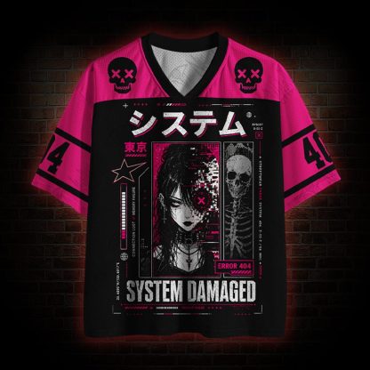 System Damaged Mesh Jersey