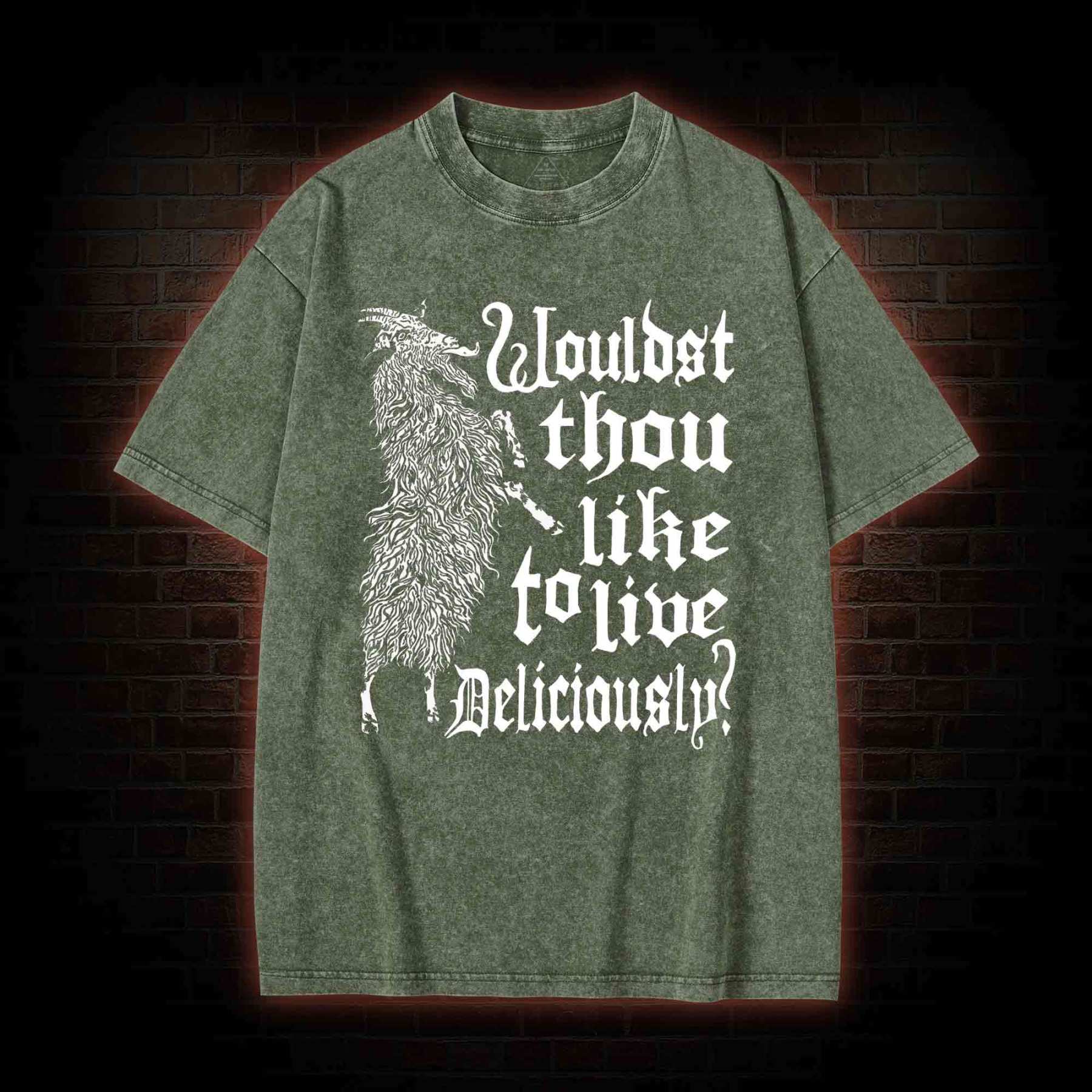 Live Deliciously Black Phillip T-shirt