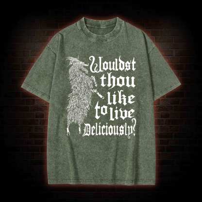 Live Deliciously Black Phillip T-shirt