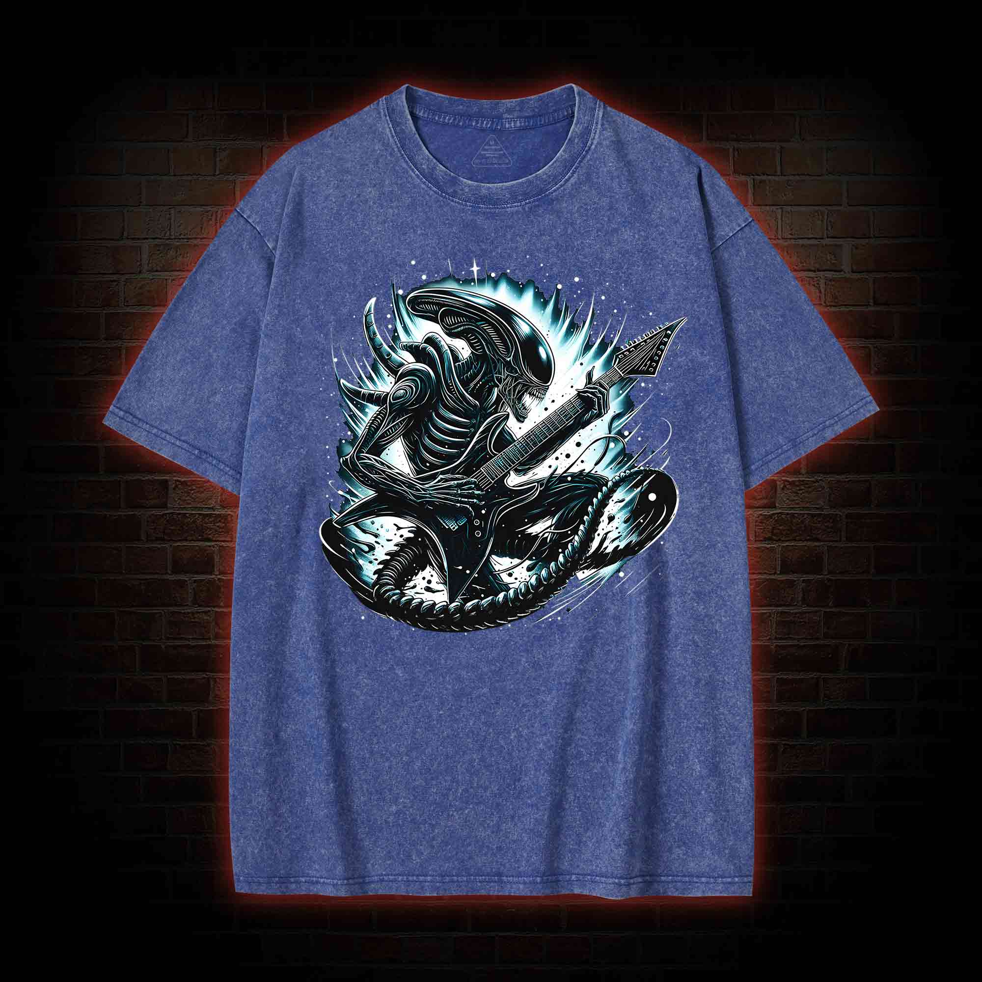 Alien Black Metal Washed T-shirt