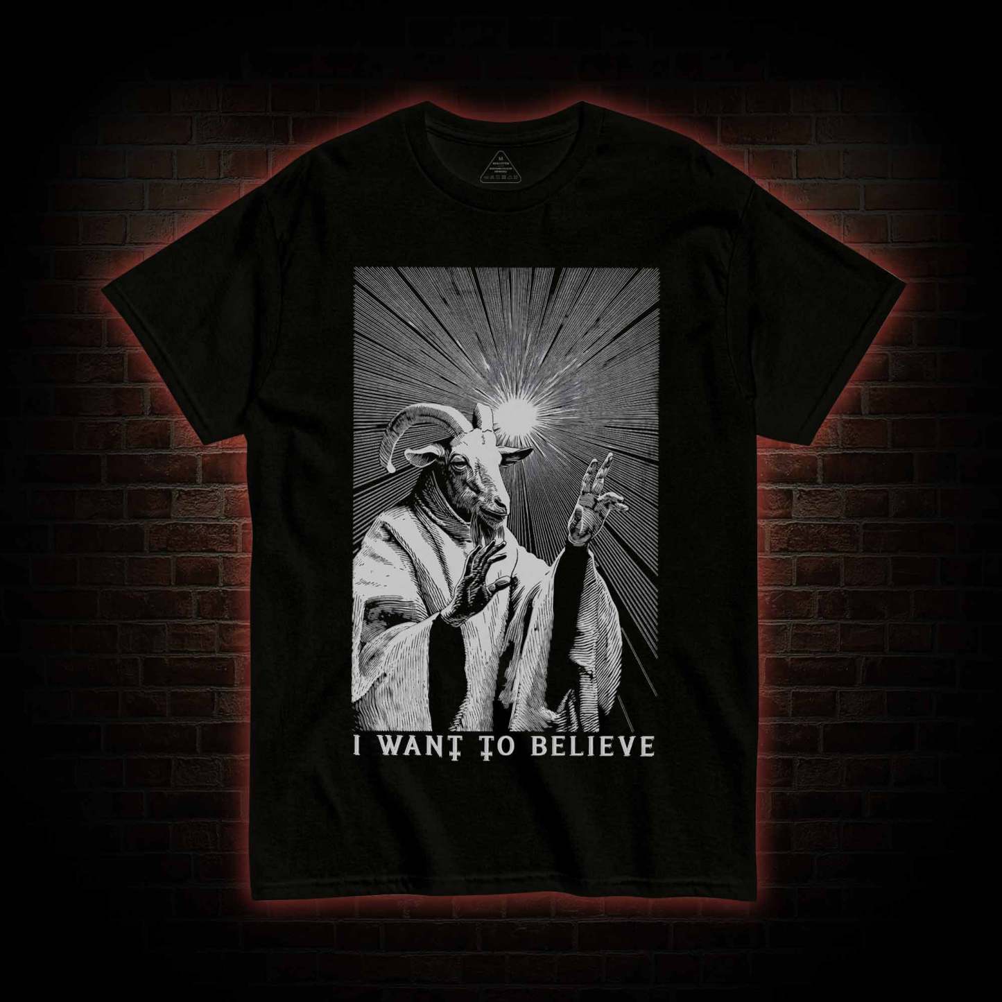 I Want to Believe Goat T-shirt