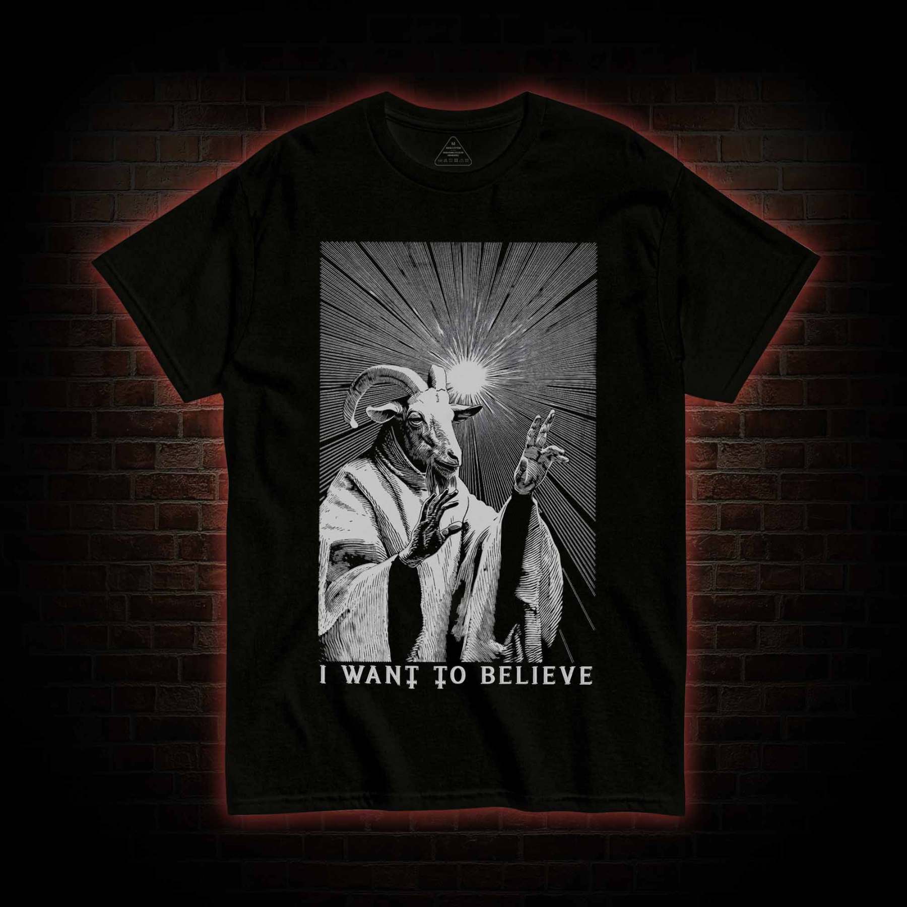 I Want to Believe Goat T-shirt
