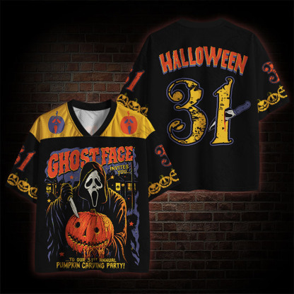 Pumpkin Carving Party Mesh Jersey