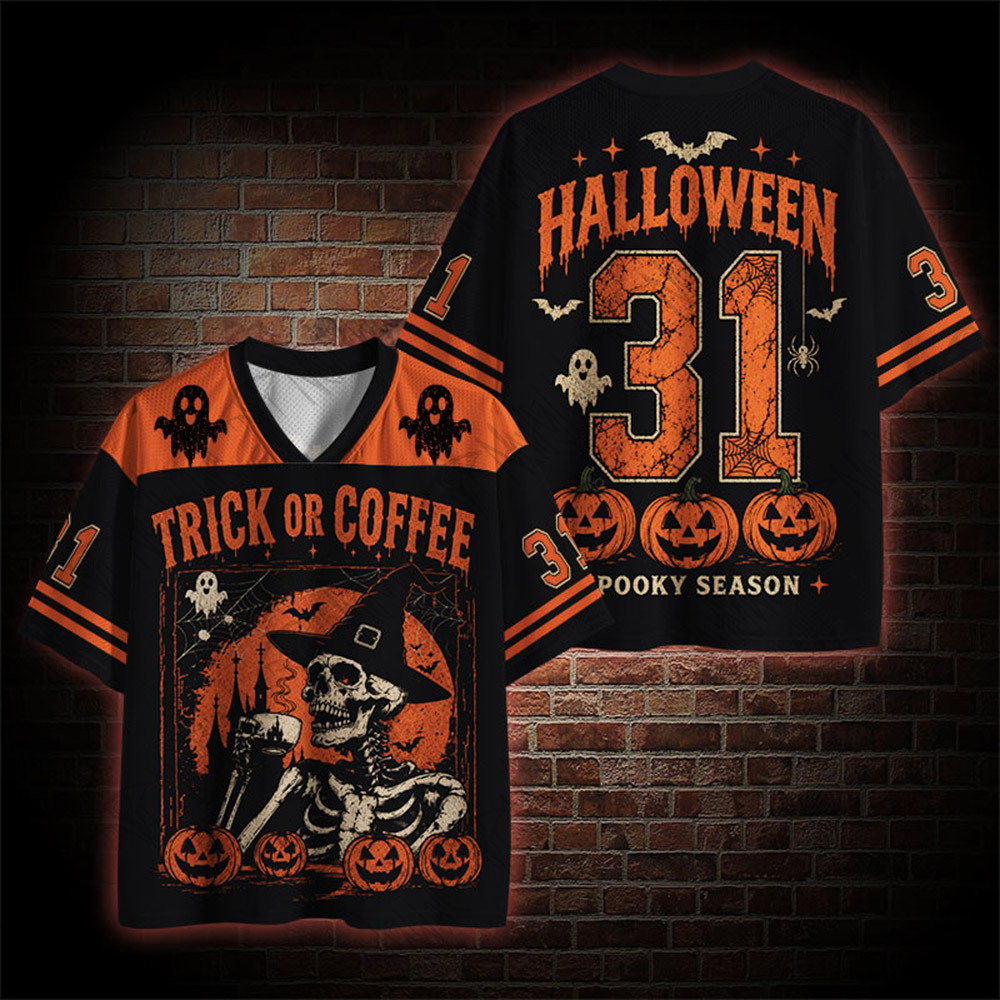 Trick or Coffee Mesh Jersey