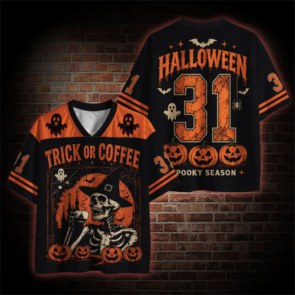 Trick or Coffee Mesh Jersey