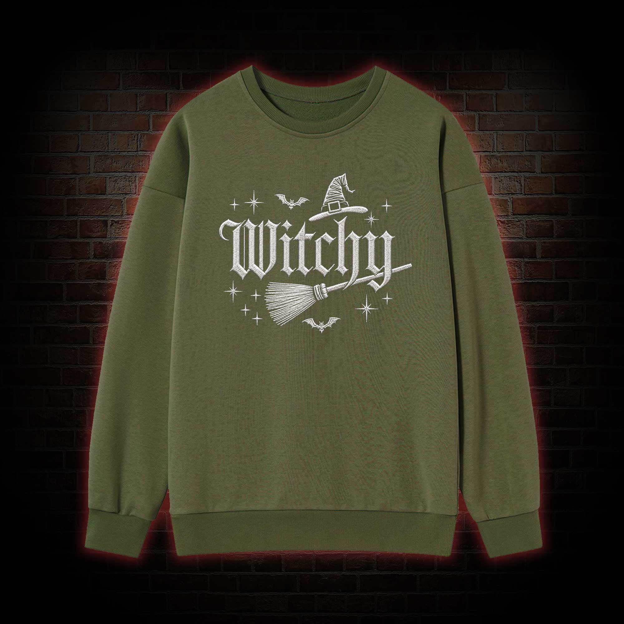 Witchy Embroidered Sweatshirt