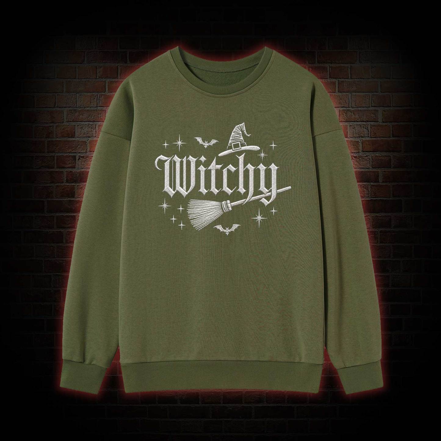 Witchy Embroidered Sweatshirt