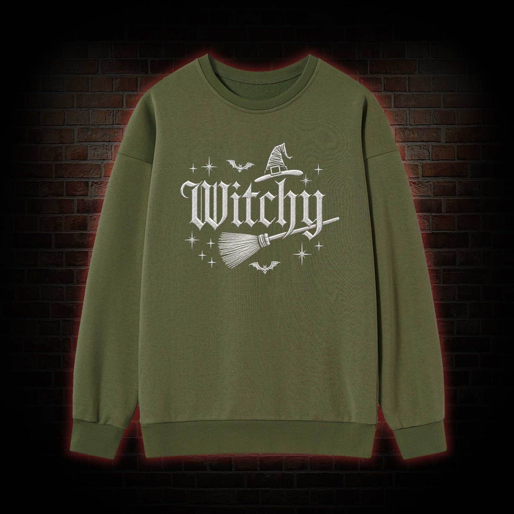 Witchy Embroidered Sweatshirt