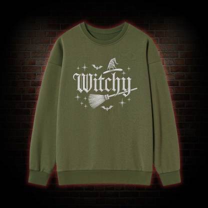 Witchy Embroidered Sweatshirt