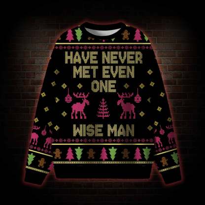Have Never Met Even One Wise Man Ugly Sweatshirts