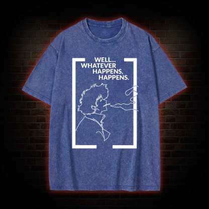 Whatever Happens Happens Washed T-shirt
